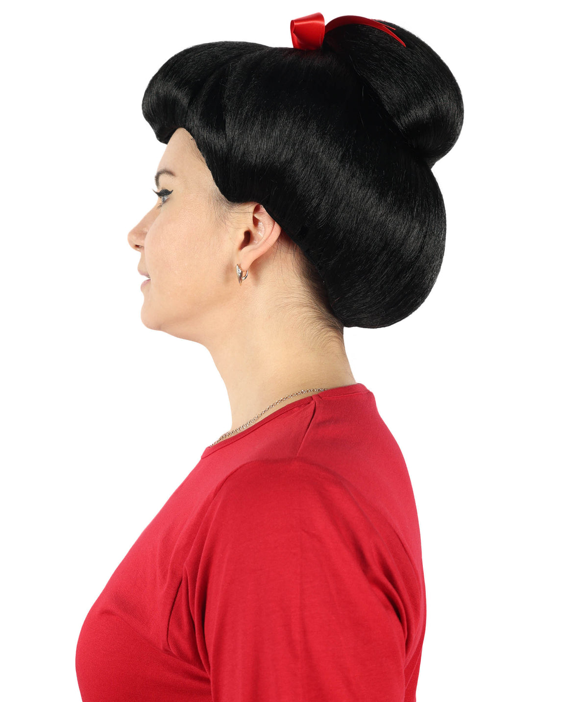 Japanese Geisha Womens Wig | Asian Sumo Kung Fu Fancy Halloween Wig