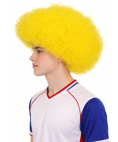 Adult Unisex Big Curly Afro Wig | Bold Costume Hair for Halloween, Cosplay, and Themed Parties | Multiple Color Options