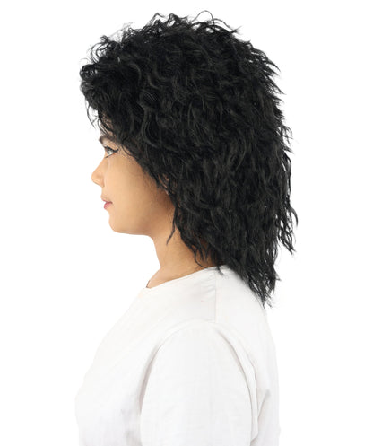 HPO Adult & Teen Women’s 15-Inch Curly Wig | Multiple Color Options | Wavy Voluminous Style | Idal for Costume, Cosplay, and Themed Events