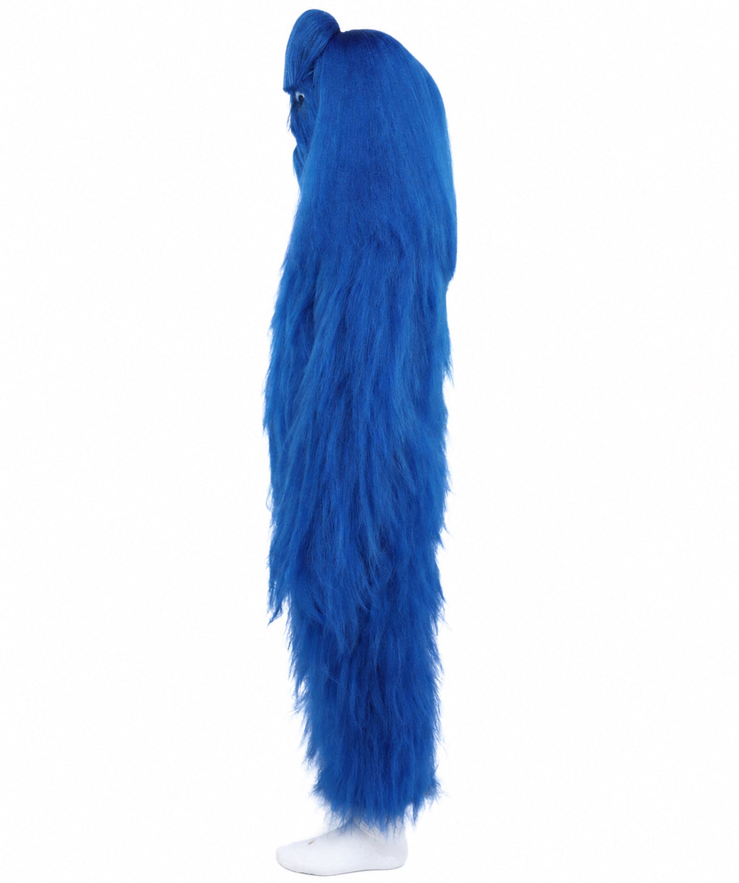 HPO Teen Extreme Hairy Person Costume Bundle & Mask Set - Full-Body Hair Suit Extra-Long Costume Wig for Halloween, Cosplay & Parties - Multiple Color Options
