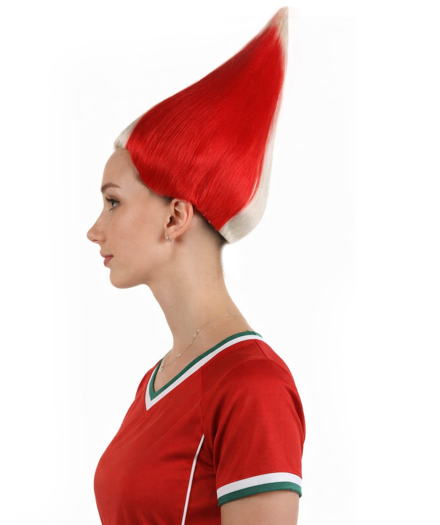 Mexico Flag Sport Troll Wig | Premium Breathable Capless Cap