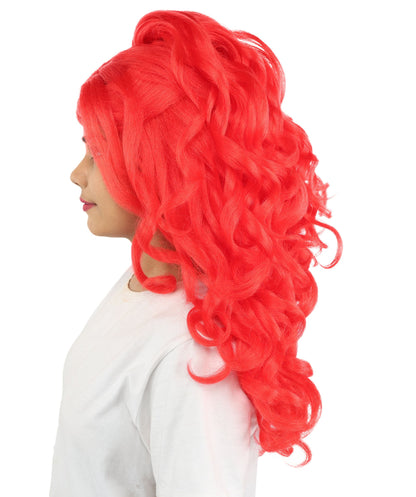 HPO Adult Long 20-Inch Curly Wig | Multiple Color Options | Ideal Cosplay, and Themed Parties | Soft, Natural-Looking, and Easy to Wear