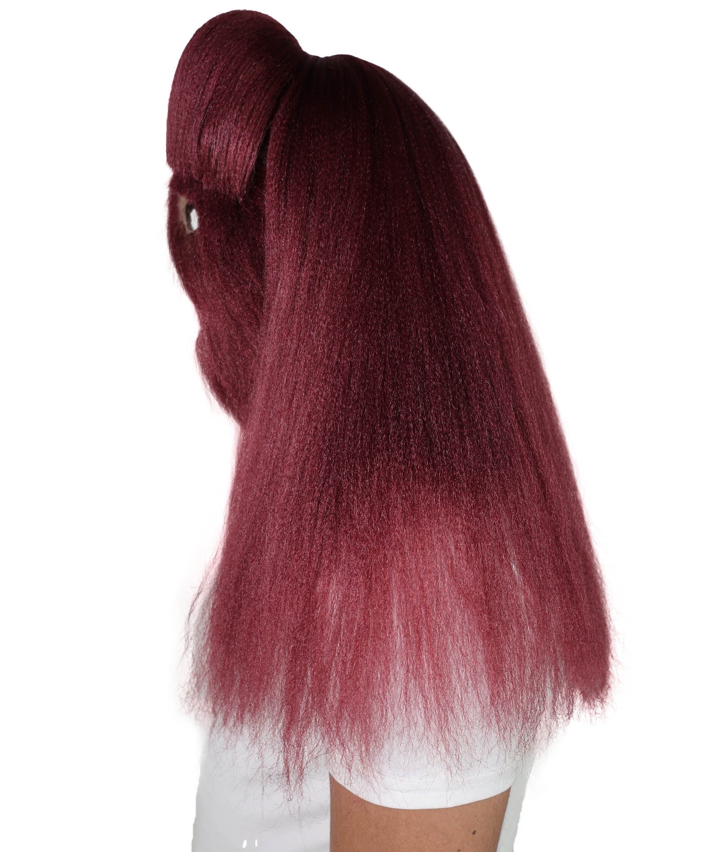 HPO Unisex Extreme Hairy Person Costume, Mask and Bundle - Full-Body Hair Suit Extra-Long Ash Brown Costume Wig for Halloween, Cosplay & Parties