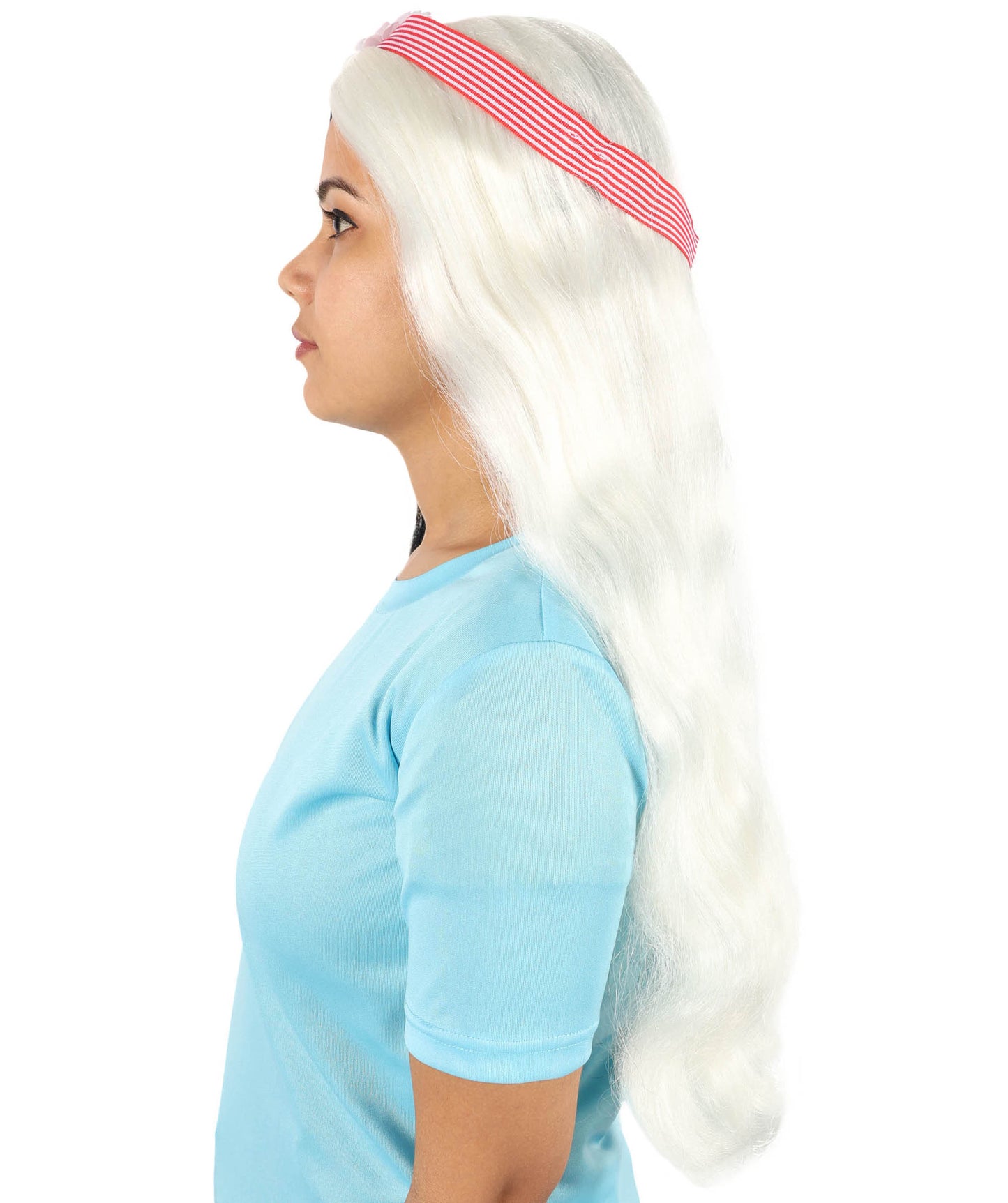 HPO Women's 60's Long Multiple Hippie Groovy Wig, Flame-retardant Synthetic Fiber