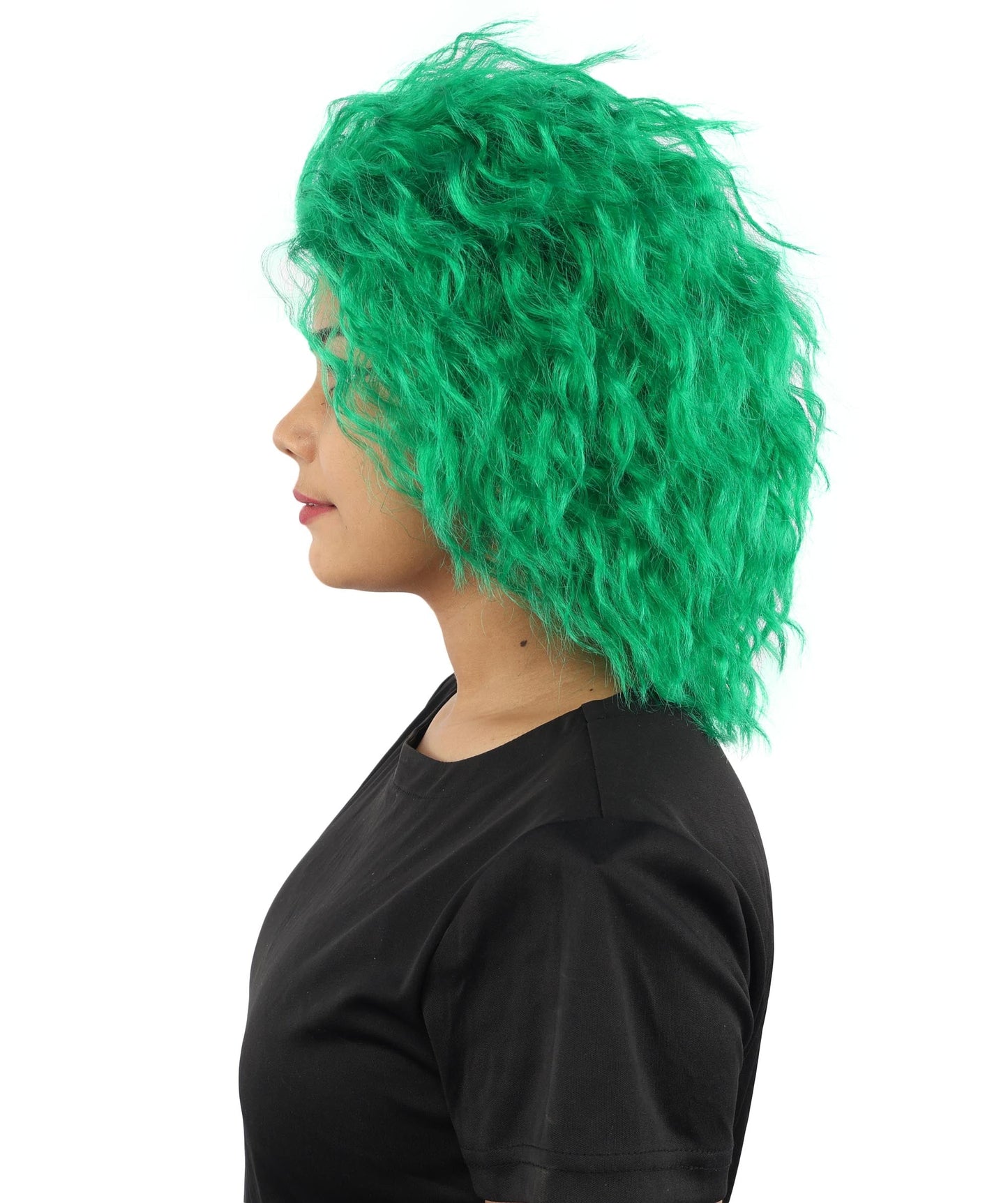 HPO Adult Women’s 15-Inch Curly Wig | Multiple Color Options | Wavy Voluminous Style | Idal for Costume, Cosplay, and Themed Events