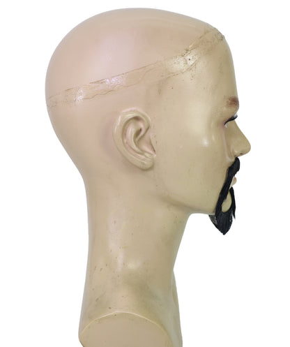 Men’s 90s Parody Black Gangsta Goatee Beard and Mustache | Cosplay Wig | Perfect for Halloween and Themed Events