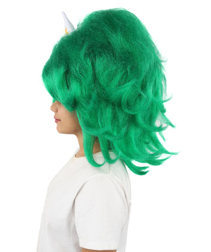 HPO Adult Women's Long Red Bob Wig | Straight Shoulder-Length Black Hair with Blunt Bangs, Included Accessory Set & Breathable Cap | Halloween, Anime Roleplay, Costume Party & Daily Wear