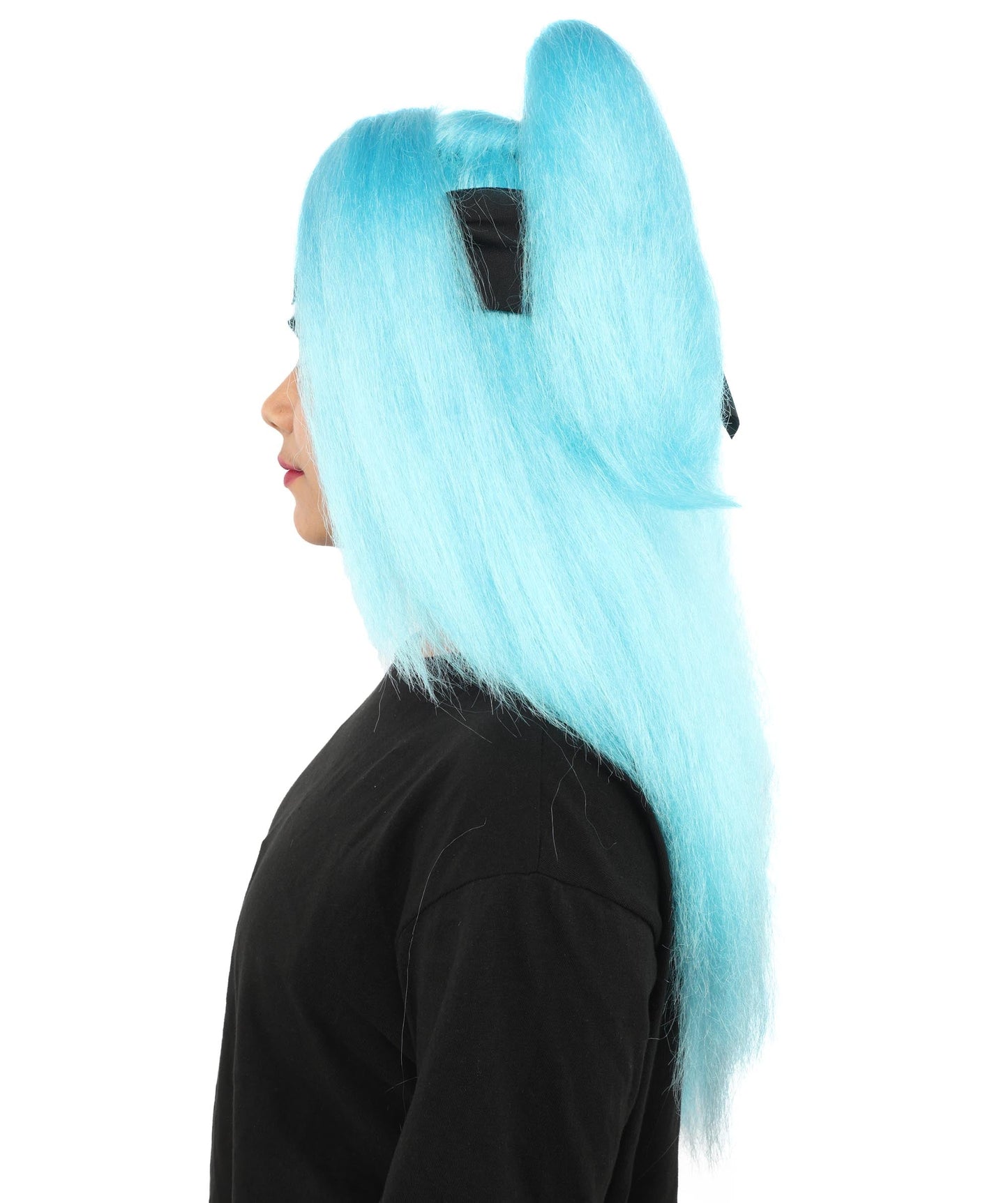 Women's High Ponytail Ninja Wig | Multiple Color Options | Create of synthetic fiber, long straight texture with top-tied fountain, breathable base | Cosplay, Halloween, theater, party, performance, costume events
