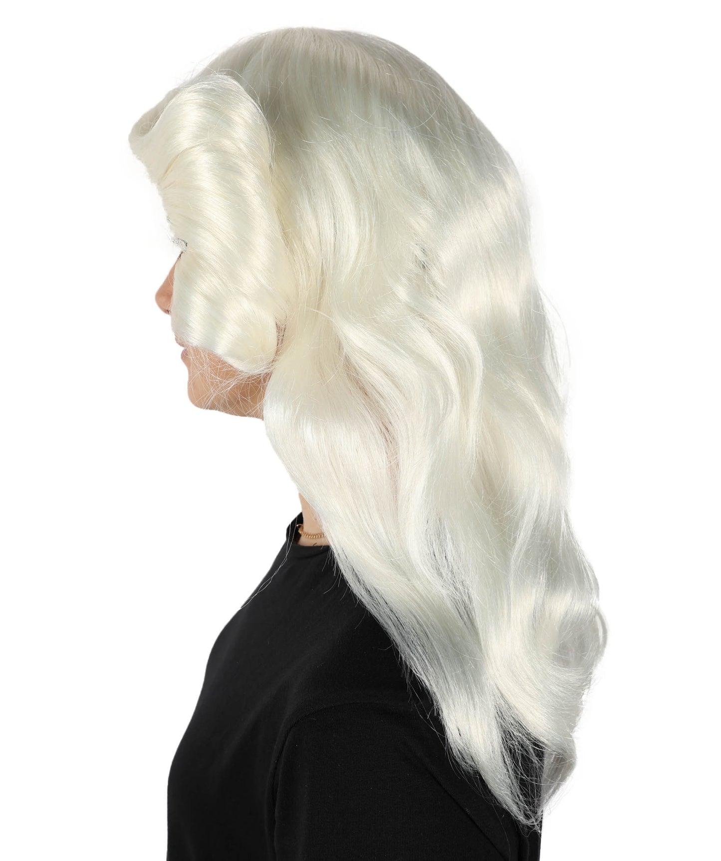 HPO Women's 70's Flick Multiple Color Retro Wig, Flame-retardant Synthetic Fiber