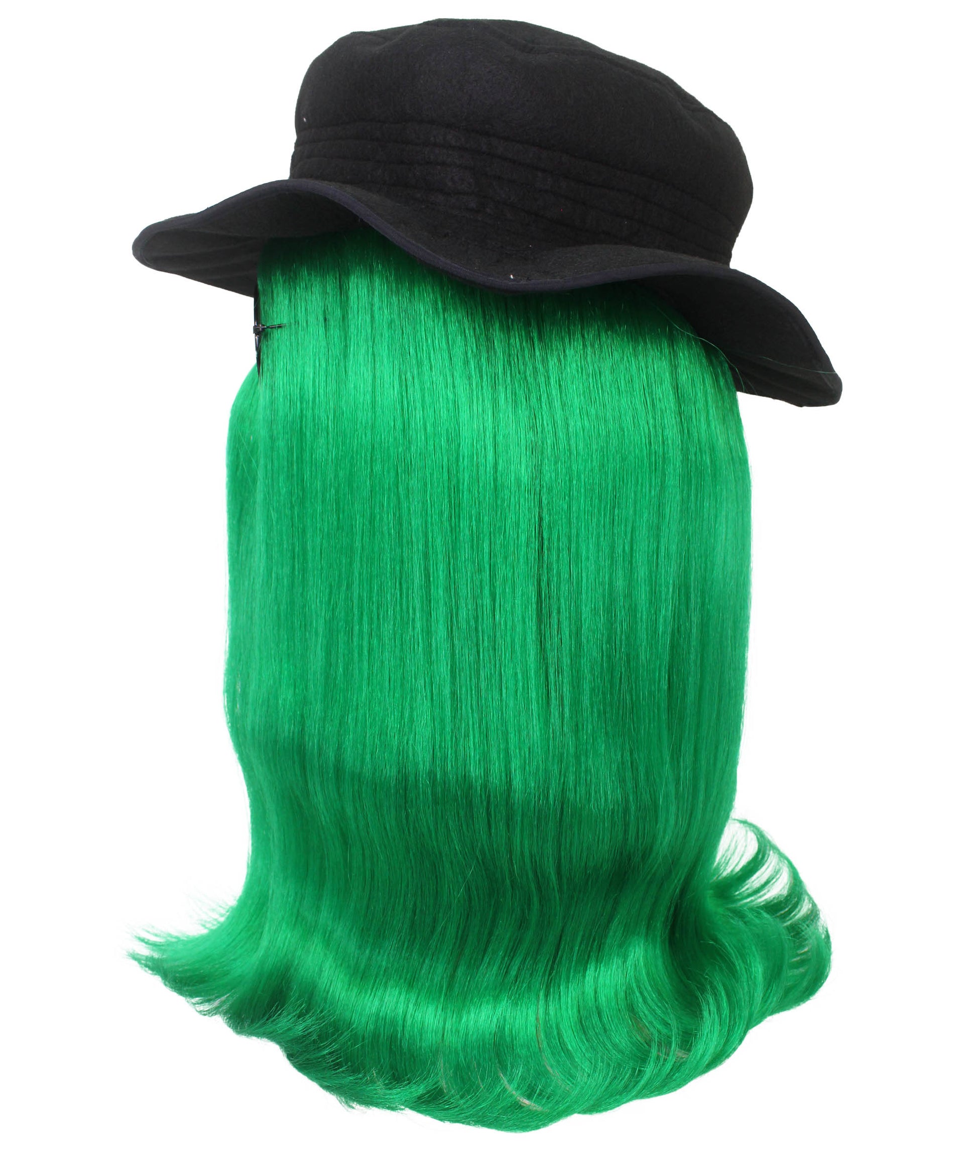 Green Straight Creature Wig