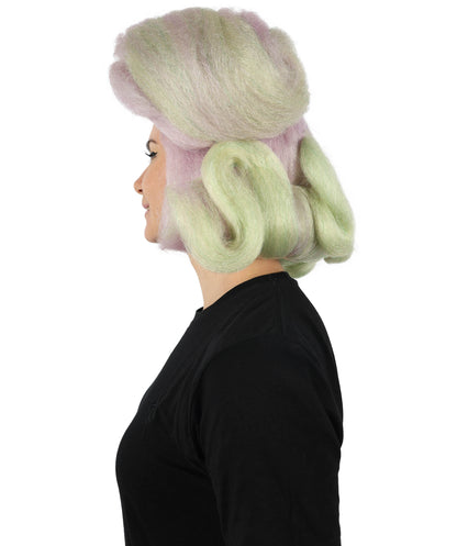 HPO Women nique Drag Queen Wavy Multiple Wig by Imstyle |  Bold Styled Wig | Adjustable Cap for Comfort | Cosplay and Halloween Themed Parties