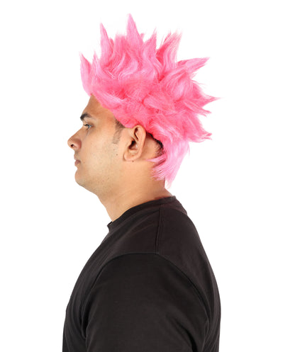 HPO Men’s Anime Young Ninja Nine Tail Yellow Blonde Spiky Wig