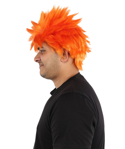 HPO Adult Men's Japanese Superhero Manga Spiky Wig |  Multi Color Options