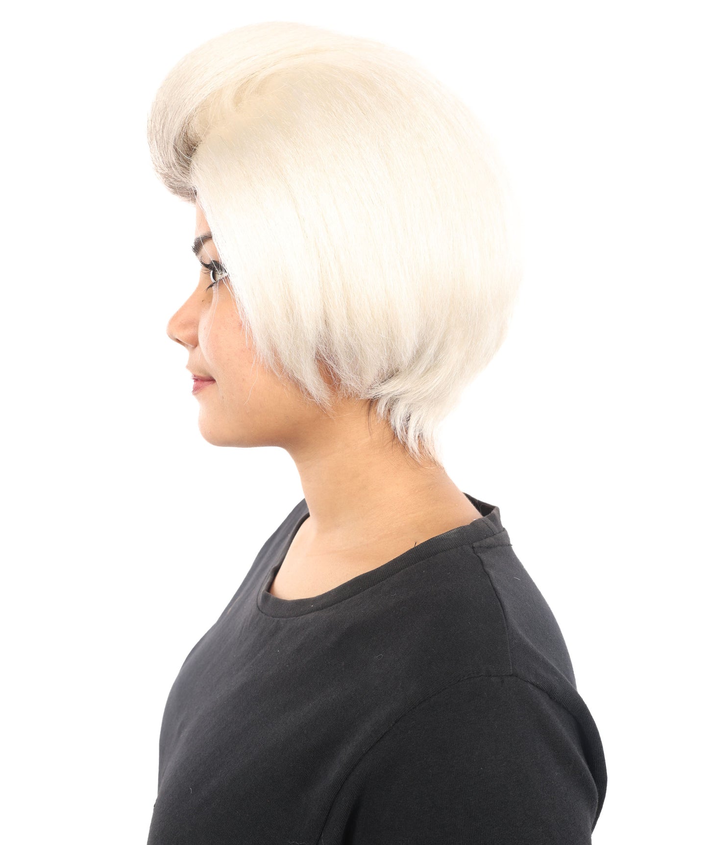 HPO Women's 90s Retro Blonde Wig | Short Layered Vintage Style Wig with Soft Texture |  for Halloween, Cosplay, Parties, and Stage Events