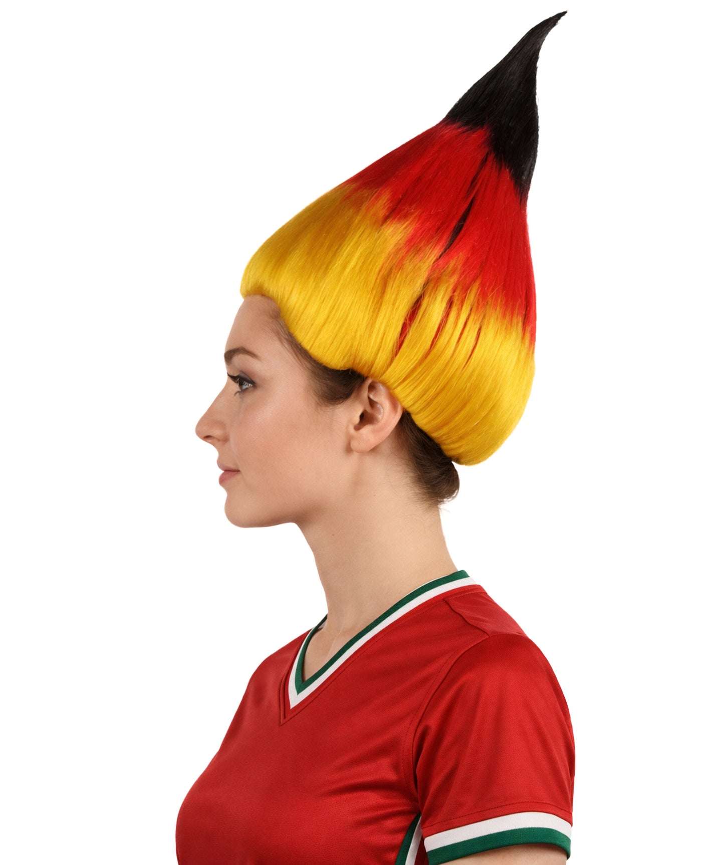 Women's  Flag Troll Wigs | Germany | National Pride Halloween Wigs | Premium Breathable Capless Cap