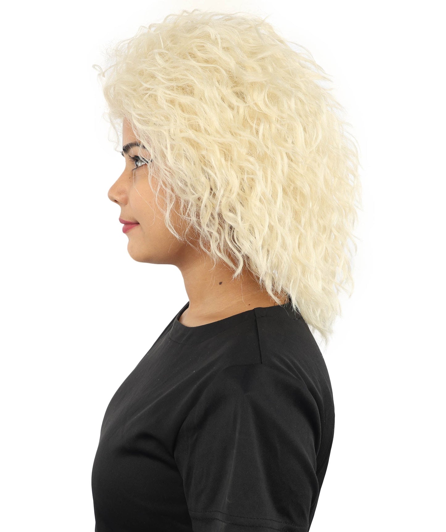 HPO Adult Women’s 15-Inch Curly Wig | Multiple Color Options | Wavy Voluminous Style | Idal for Costume, Cosplay, and Themed Events