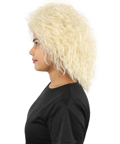 HPO Adult Women’s 15-Inch Curly Wig | Multiple Color Options | Wavy Voluminous Style | Idal for Costume, Cosplay, and Themed Events