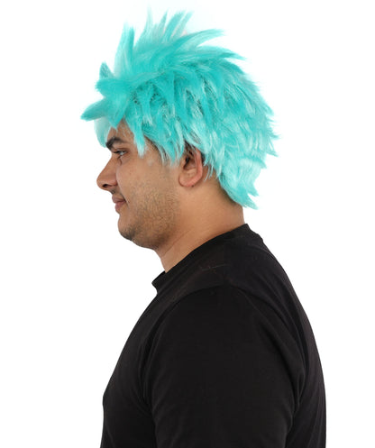 HPO Adult Men's Japanese Superhero Manga Spiky Wig |  Multi Color Options
