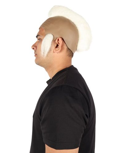 HPO Men’s Tough Black Guy T Mohawk Wig| Perfect for Halloween| Flame-retardant Synthetic Fiber