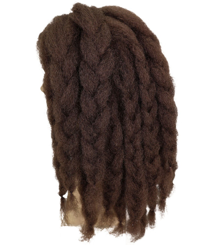 HPO Men's Famous Singer Black Dreadlocks Wig | Halloween Wig | Flame-retardant Synthetic Fiber