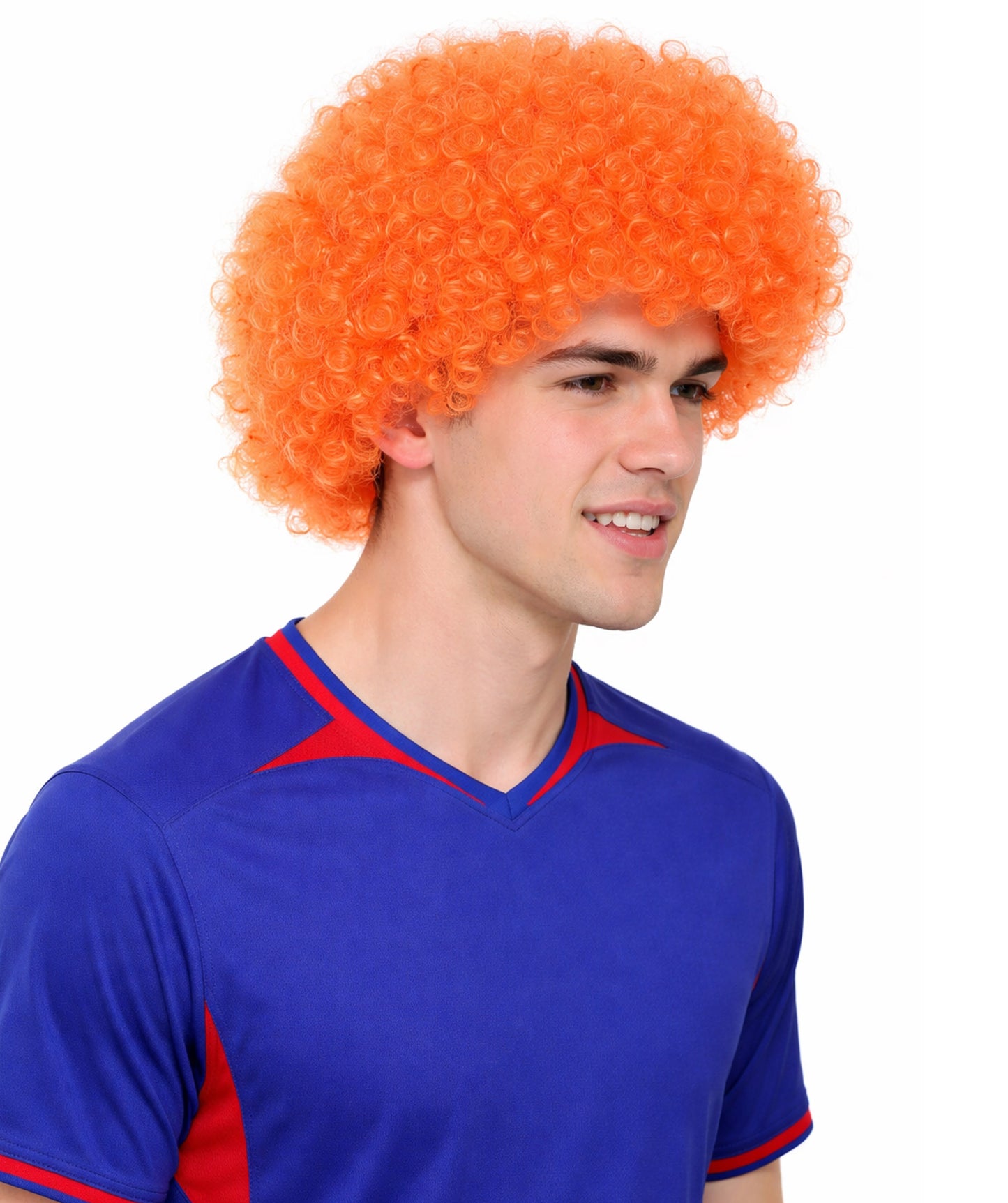 Orange Unisex Afro Wig | Jumbo Super Size  Halloween Wig
