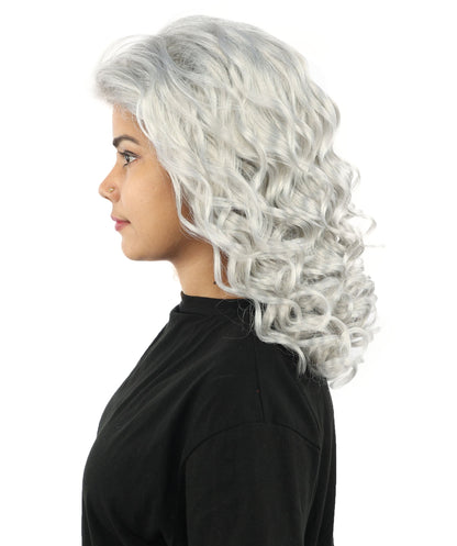 HPO Adult Women’s 16-Inch Medium Wig with Soft Curls | Multiple Color Options | Ideal for Cosplay, and Themed Events | Elegant, Versatile Hairpiece for Various Looks