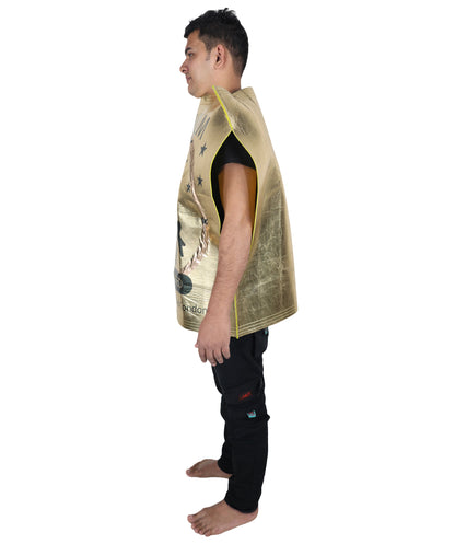 HPO Men’s Hilarious Gold Magic Condom Costume | Suitable for Halloween | Flame-retardant Synthetic Fabric