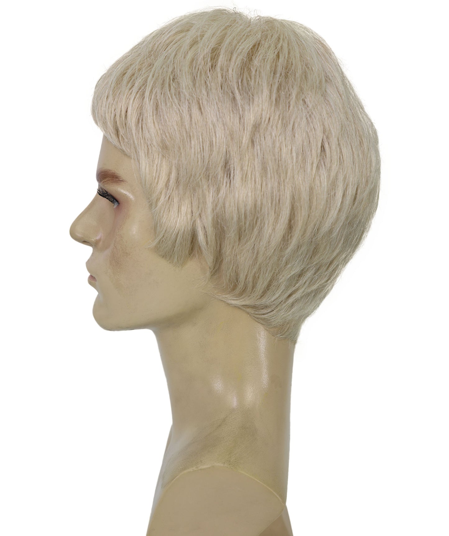 Men’s Short Blonde Buzz Cut Wig | Rapper Inspired Synthetic Hairpiece | Halloween, Stage Performance & Party  Wig
