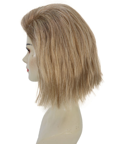 Adult Women's 10" Inch Short Length Halloween Cosplay Ombre Pop Star Fireworks Costume Wig, Synthetic Soft Fiber Hair | Multicolor Options | HPO