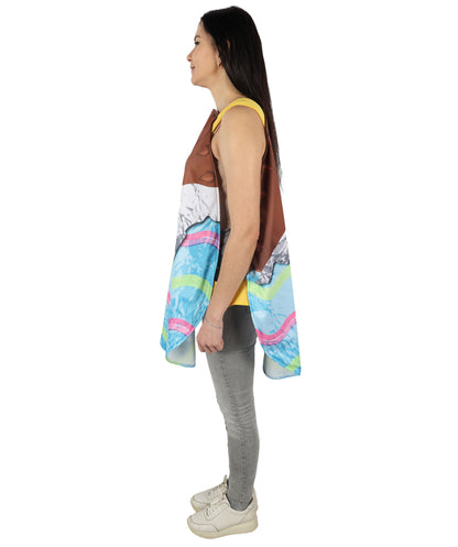 HPO Unisex Vibrant and Unique Design Multicolor Egg Costume | Suitable for Halloween | Flame-retardant Synthetic Fabric