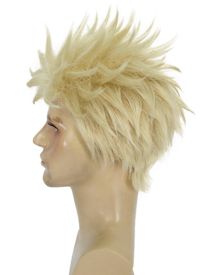 HPO Adult Men's Japanese Superhero Manga Spiky Wig |  Multi Color Options