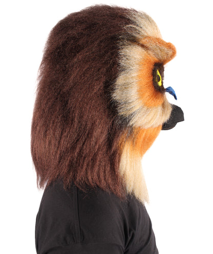 Unisex Eurasian Eagle Owl Furry Bird Mask