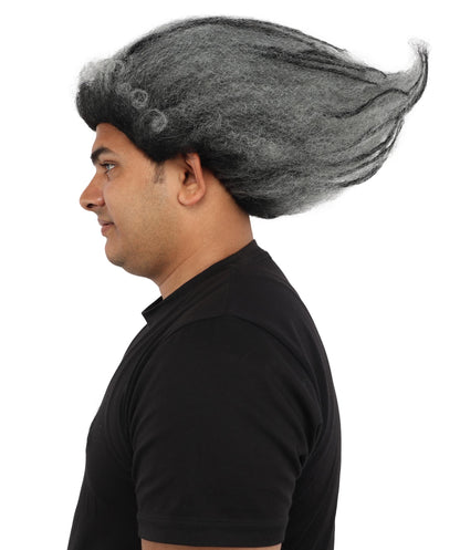 HPO Men's Wild Rocker Wig | Multicolor Options | Voluminous Frizzy Heavy Metal Hair, Two Tone Gradient & Breathable Cap | Halloween, Rock Troll Roleplay, 80s Costume, Theater & Concert Events