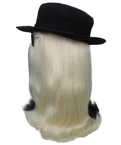 Black & Blonde Straight Creature Wig