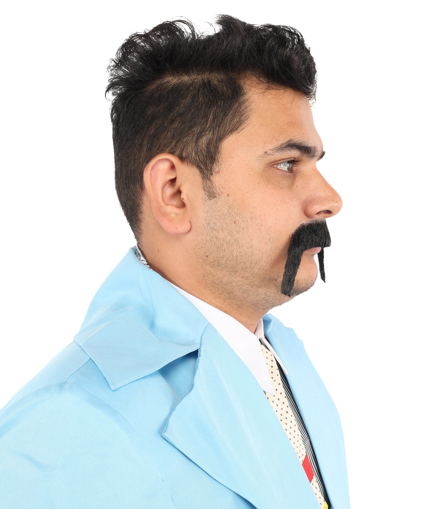 HPO Men's Long Cowboy Mustache Novelty False Facial Hair Costume Accessory