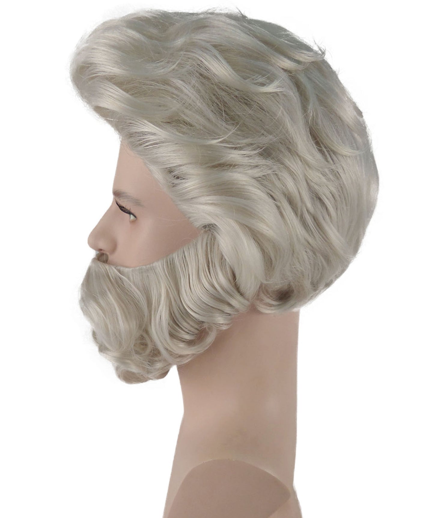 Moose Wig and Beard Set | Off White  Wigs | Premium Breathable Capless Cap