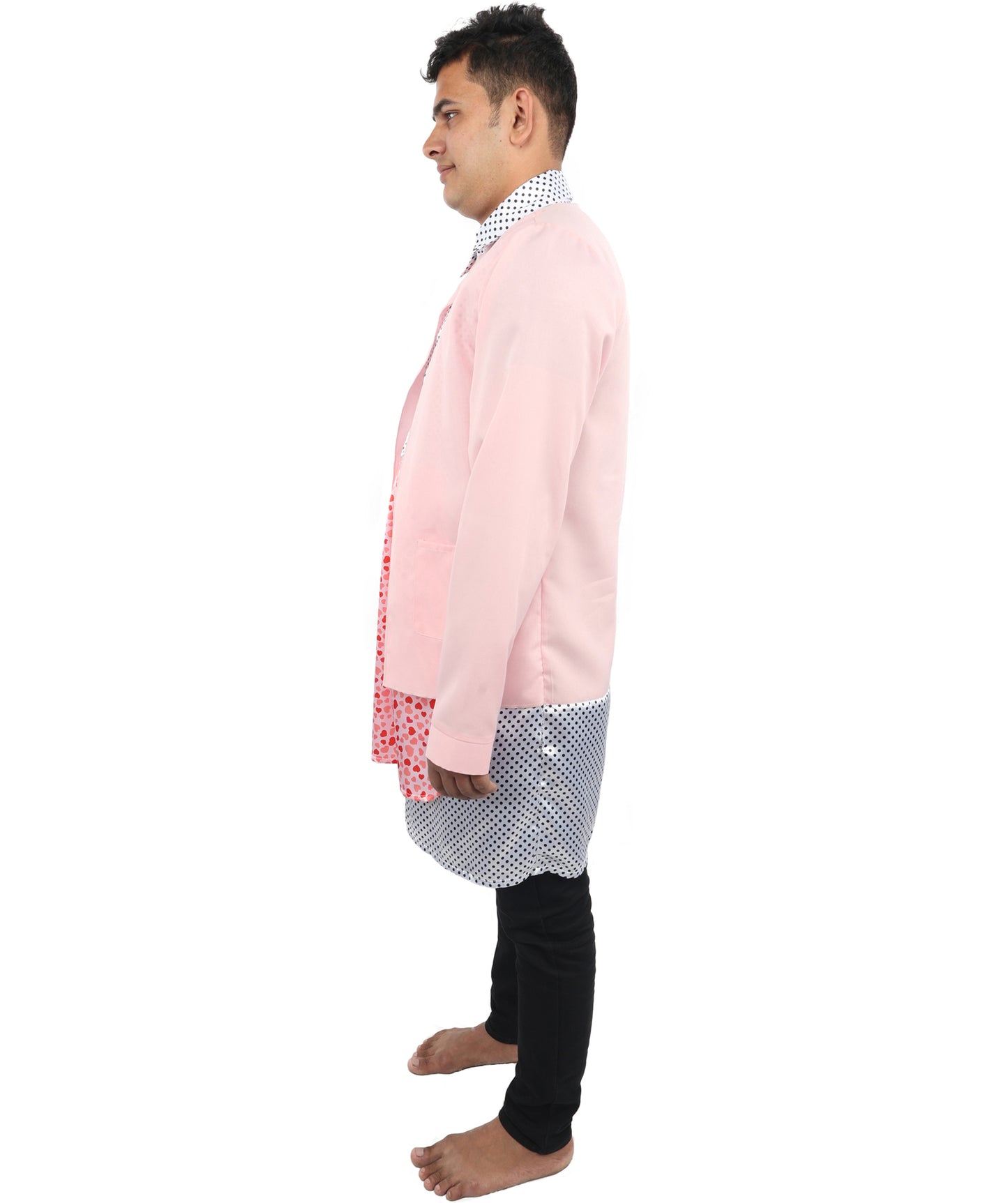 HPO Comedy Retro House Costume – Multicolor Cardigan Jacket with Patterned Styling | Fancy Outfit for Halloween & Cosplay Events
