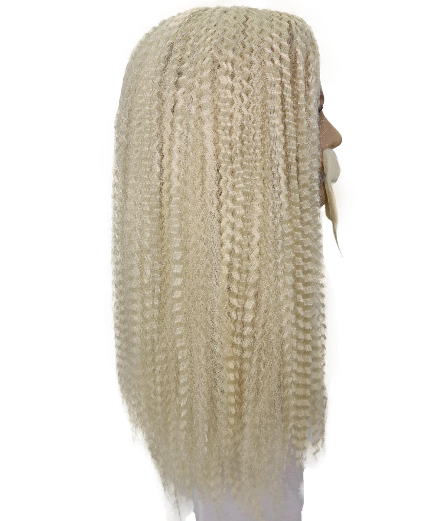 HPO Men's Curly Musketeer Wig Beard & Mustache Set | Multicolor Options | Halloween and Cosplay Wig | Flame-retardant Synthetic Fiber