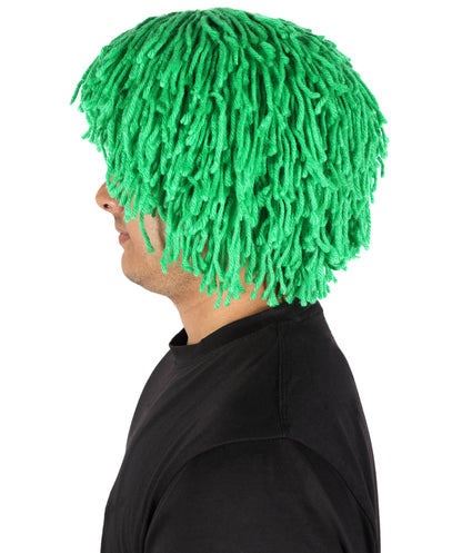 HPO Men's Medium Red Wig | Perfect for Halloween | Flame-retardant Wille Fiber