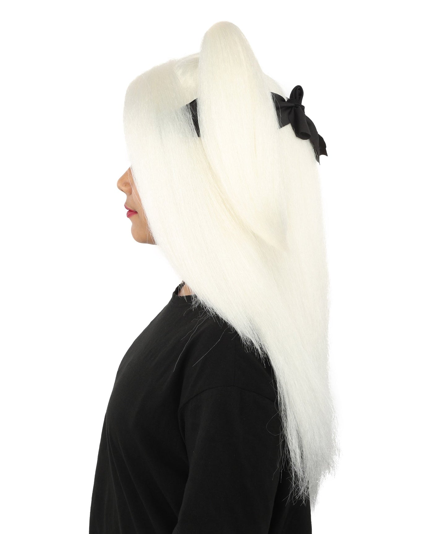 Women's High Ponytail Ninja Wig | Multiple Color Options | Create of synthetic fiber, long straight texture with top-tied fountain, breathable base | Cosplay, Halloween, theater, party, performance, costume events