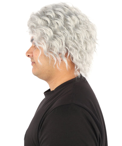 HPO Adult Men's Messy Wavy Shag Wig | Multiple Color Options | Create of synthetic fiber, relaxed tousled volume, breathable base | Party, Halloween, theater, drag, performance, costume events