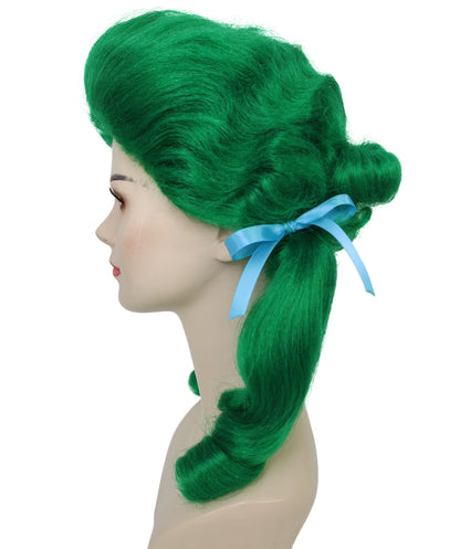 HPO Women’s Classic Elly May Clamped Multiple Wig With Two Blue Hair Ribbons