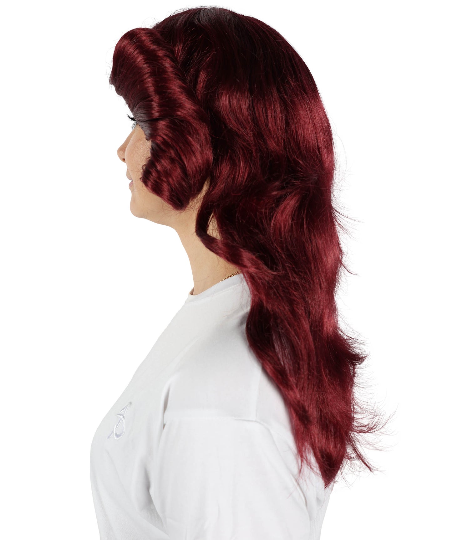 HPO Women's 70's Flick Multiple Color Retro Wig, Flame-retardant Synthetic Fiber