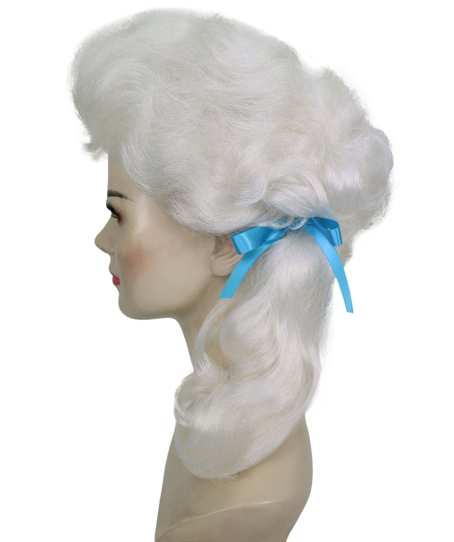 HPO Women’s Classic Elly May Clamped Multiple Wig With Two Blue Hair Ribbons