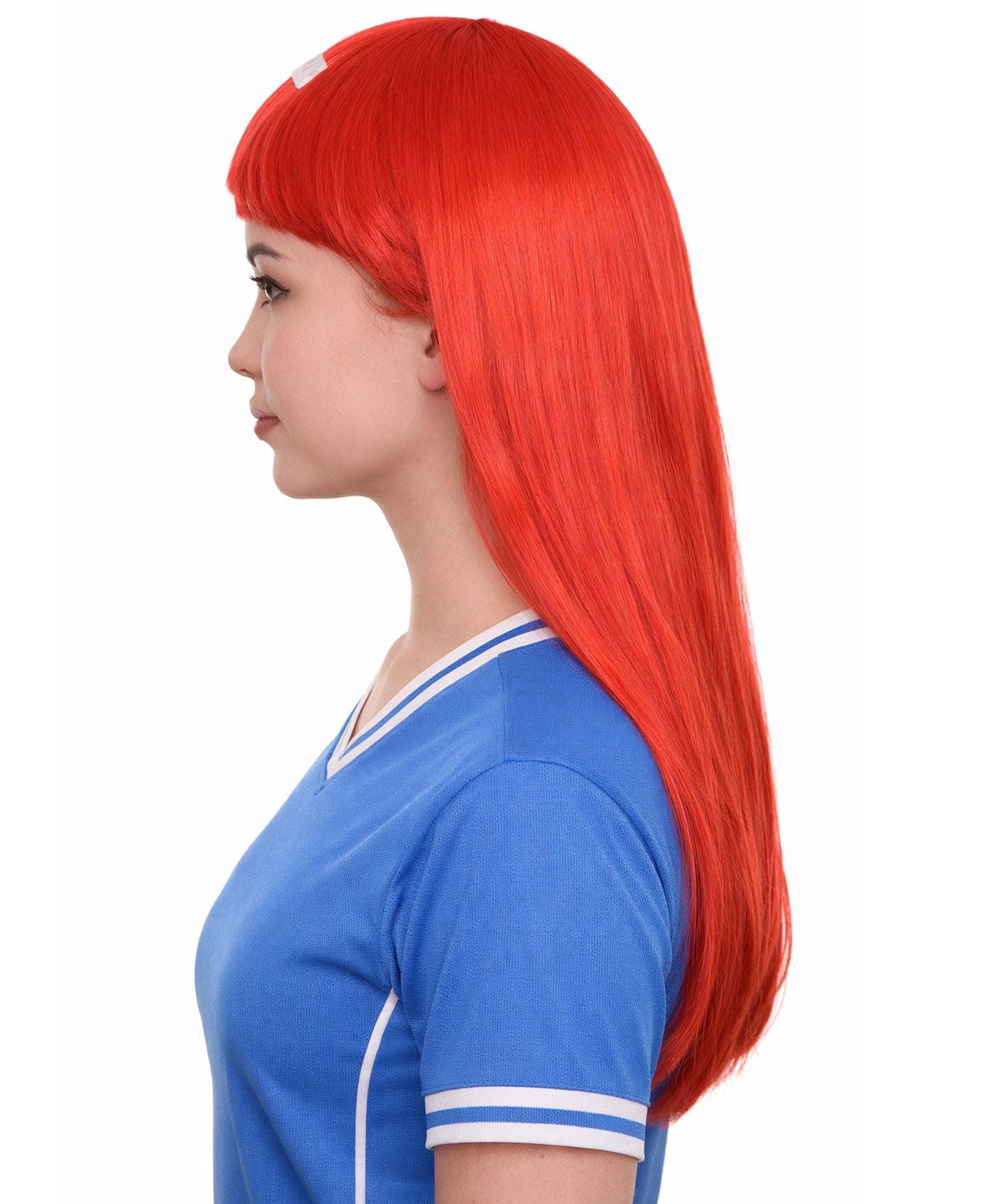 Switzerland Flag Sport Party Long Bob Wig | Premium Breathable Capless Cap