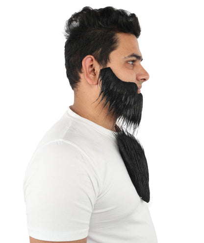 HPO Men's Werewolf Beard And Chest Wig | Flame-Retardant Synthetic Fiber With Capless Cap | Ideal For Theater, Halloween And Cosplay