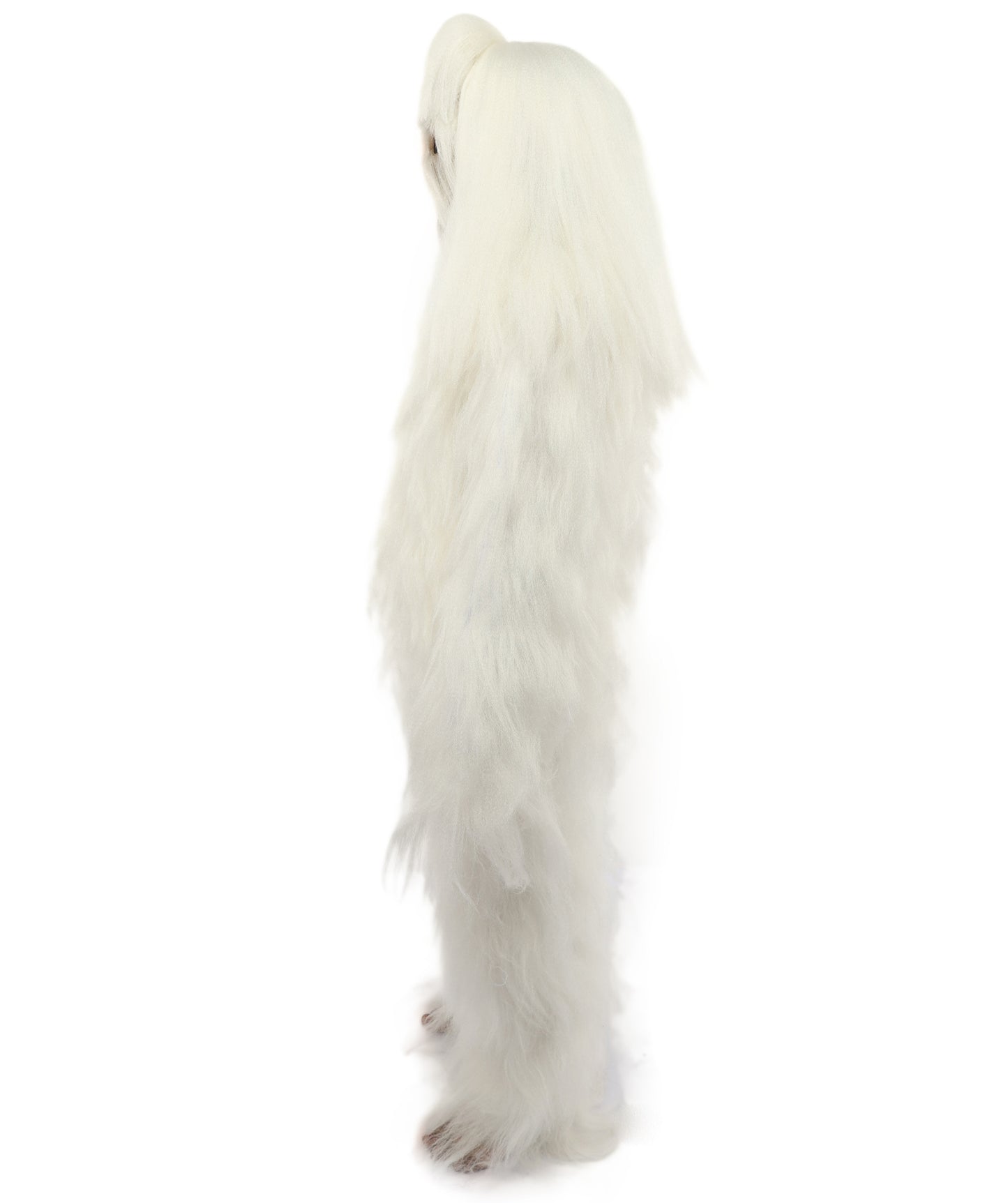HPO Teen Extreme Hairy Person Costume Bundle & Mask Set - Full-Body Hair Suit Extra-Long Costume Wig for Halloween, Cosplay & Parties - Multiple Color Options