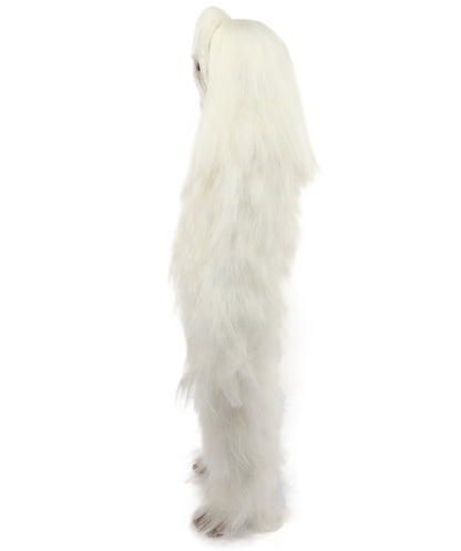 HPO Teen Extreme Hairy Person Costume Bundle & Mask Set - Full-Body Hair Suit Extra-Long Costume Wig for Halloween, Cosplay & Parties - Multiple Color Options
