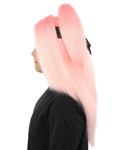 Women's High Ponytail Ninja Wig | Multiple Color Options | Create of synthetic fiber, long straight texture with top-tied fountain, breathable base | Cosplay, Halloween, theater, party, performance, costume events