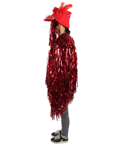 Adult Unisex DJ Tinsel Costume| Multiple Color Options
